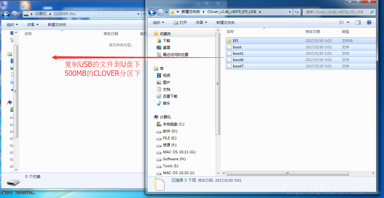 CLOVER文件复制