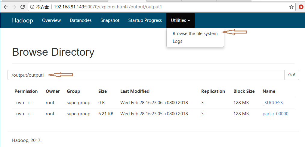 cloudera CDH5.13.1 Hadoop2.6.0 测试运行wordcount大数据统计作业