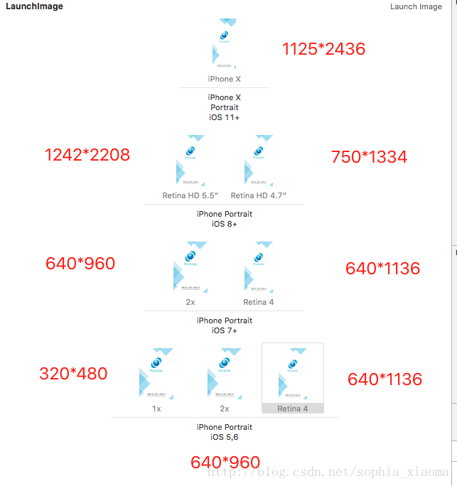 iOS  appicon 与  launchImage  尺寸一览