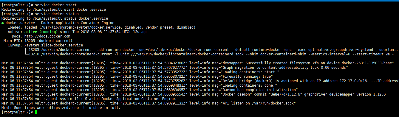 centos-docker-cache-one