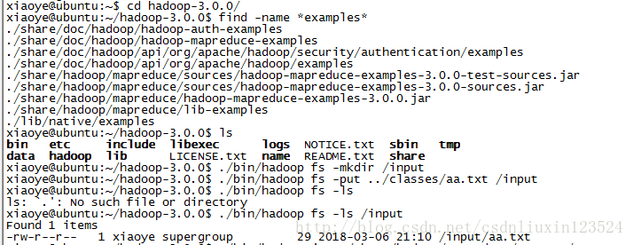 第四章：hadoop 启动wordcount实例，包括hadoop自带jar包和eclipsejar包。hdfs常用命令[通俗易懂]