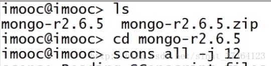 linux下编译mongoDB命令