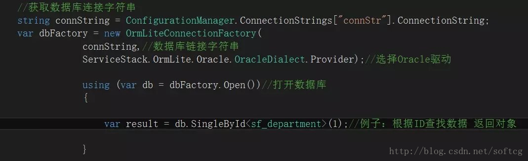 Oracle for .net  ServiceStack.OrmLite