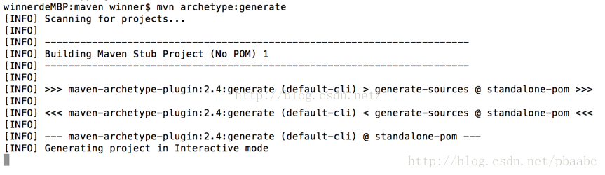 archetype:generate出错