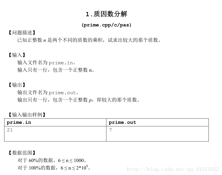 Noip12普及 质因数分解 Rayhirox的博客 程序员宝宝 程序员宝宝