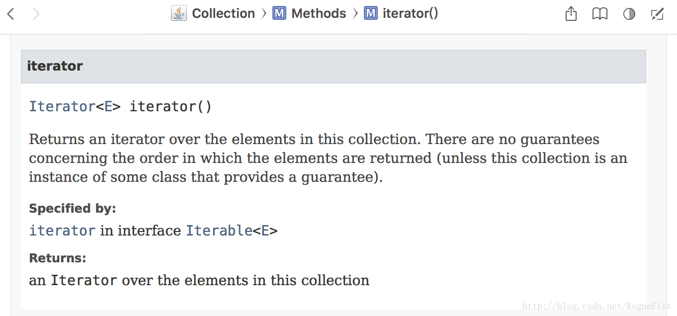 Collection中的iterator方法
