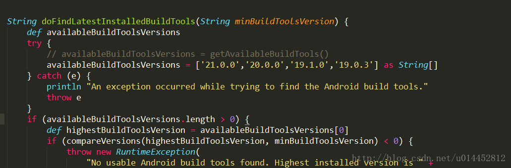 cordova报错“No installed build tools found. Install the Android build tools version - ”