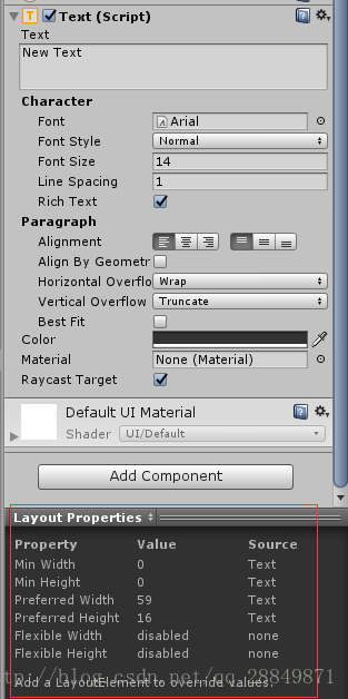 Layout Properties