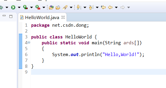如何使用eclipse创建JAVA项目并写一个简单的HelloWorld