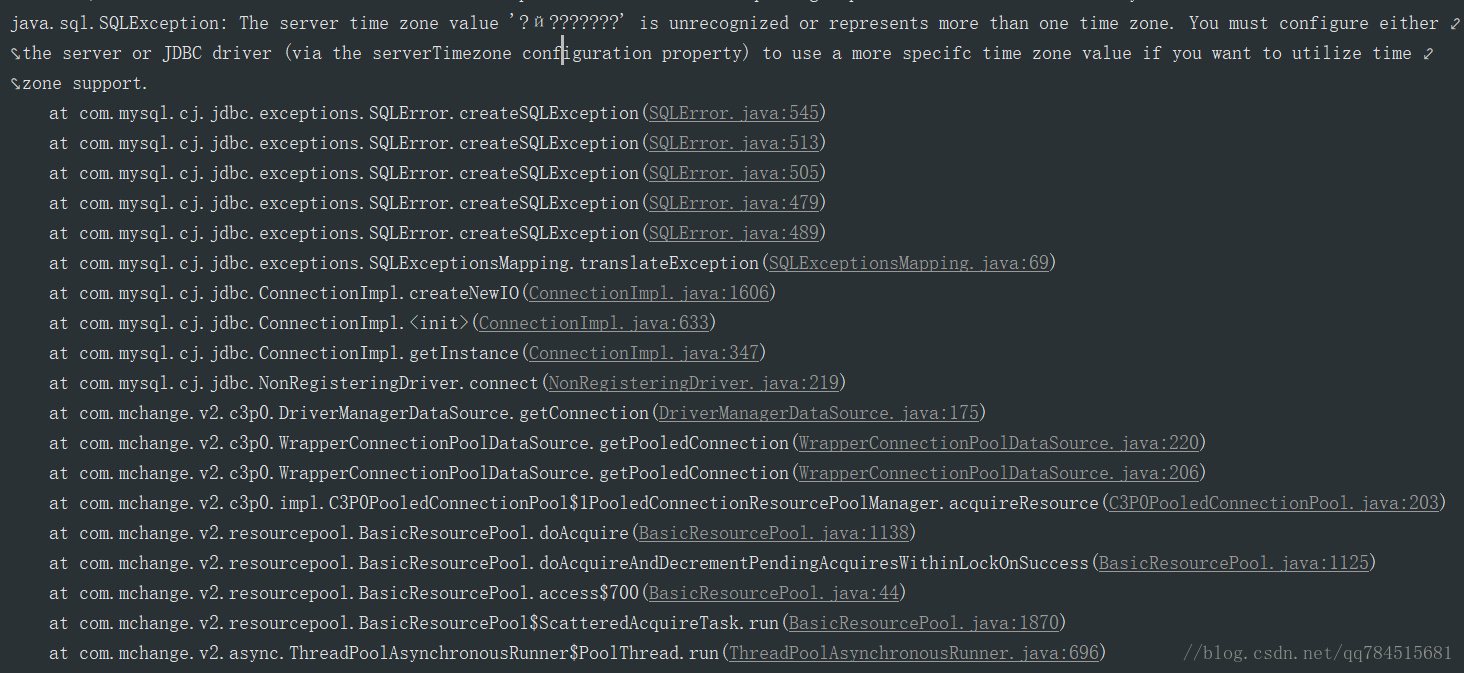 Caused by com mysql cj core exceptions