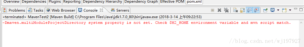 -Dmaven.multiModuleProjectDirectory system property is not set. 