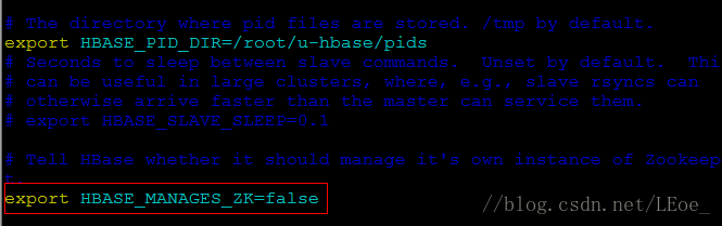 圖4-2 配置HBase配置檔案
