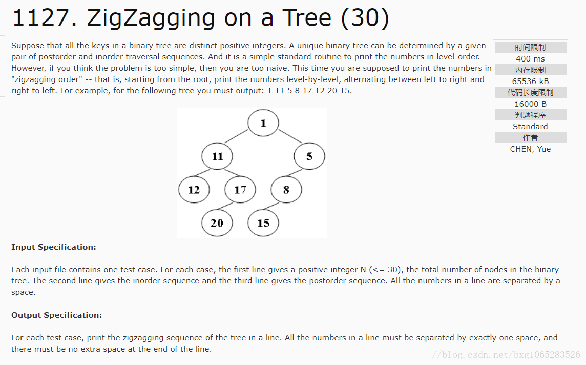 1127. ZigZagging on a Tree-CSDN博客