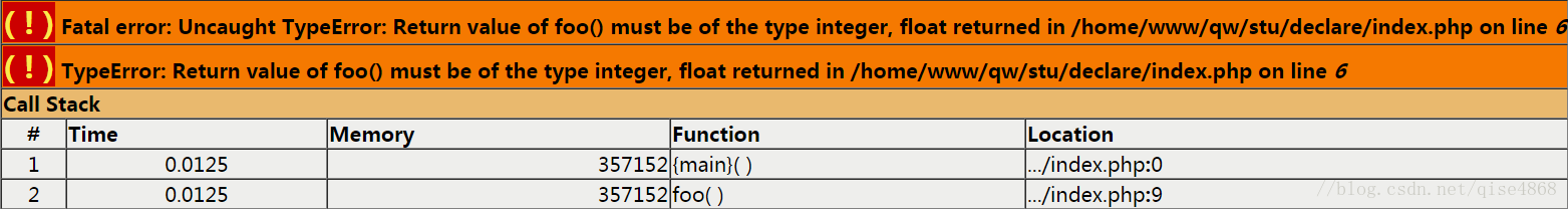 PHP declare中的strict_types=1例子分析