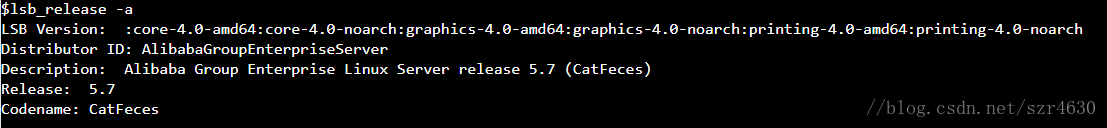 Linux系统下查看版本信息 Szr4630的博客 Csdn博客 Linux查看版本