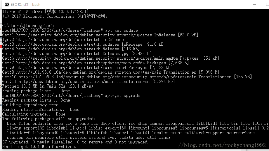 Win10下自带linux Bash 使用方法 Weixin 的博客 Csdn博客 Microsoft Store 搜索 Bash