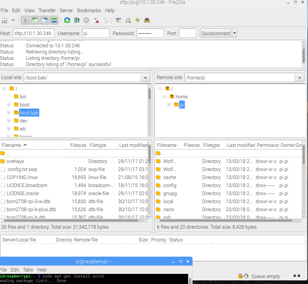 Transfer files between the Raspberry Pi Programmer Sought