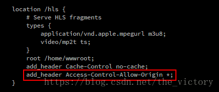 HLTML5播放HLS流(.m3u8文件)出现 跨域访问 No Access-Control-Allow-Origin的解决方案