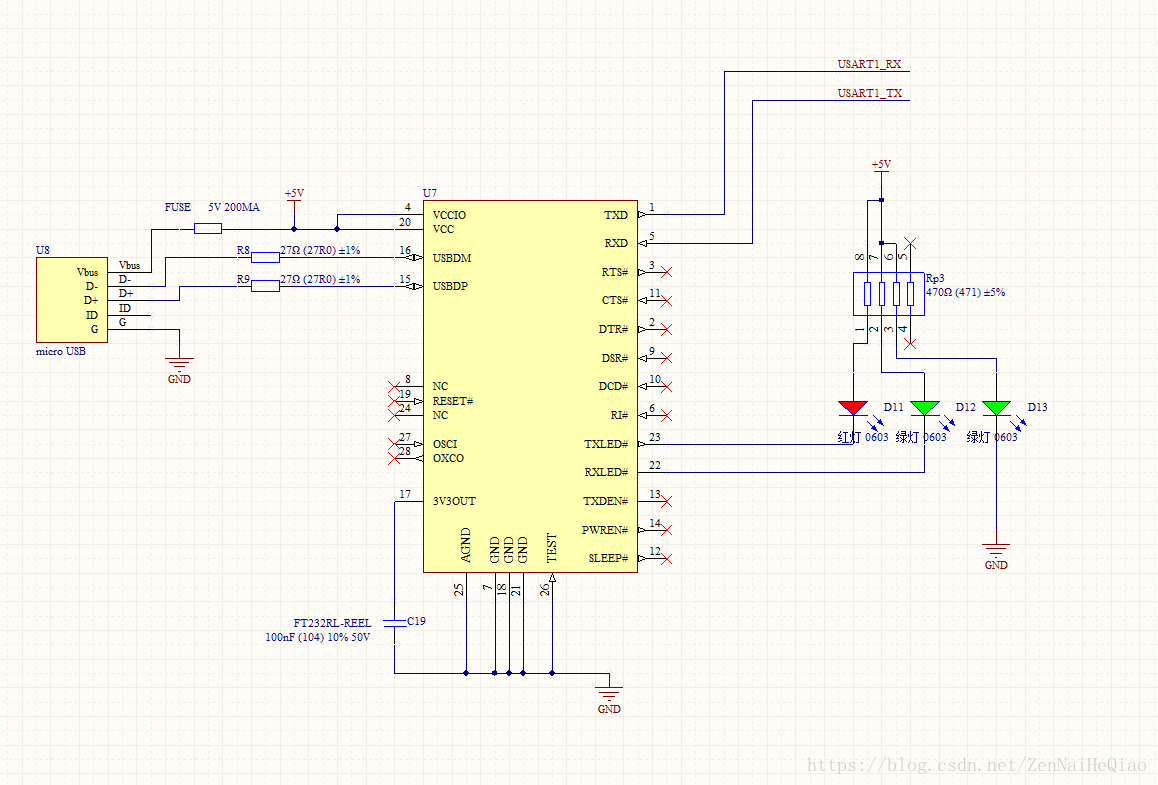 Ftdi ft232rl схема