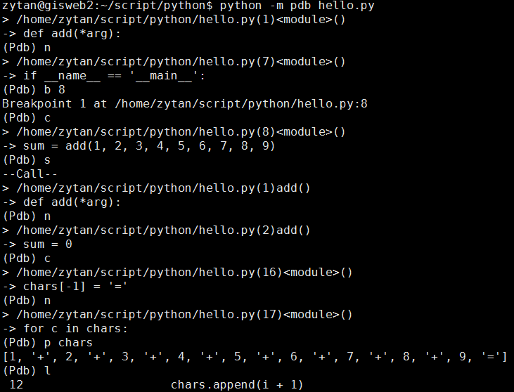 Python commands