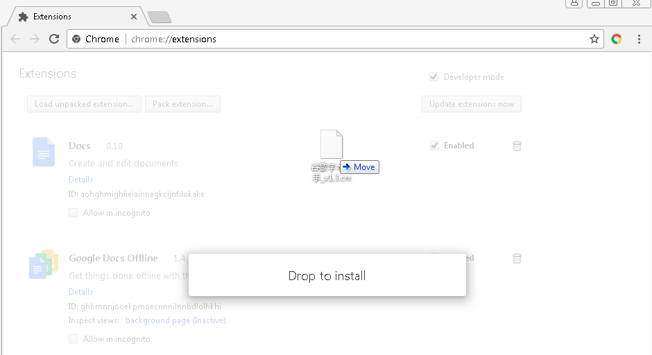 Chrome安装CRX插件方法