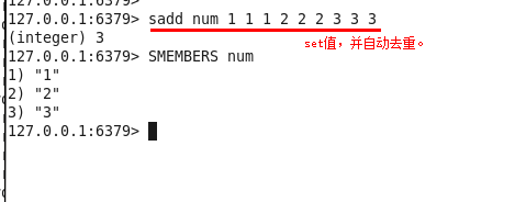 Redis 的set集合使用及set集合和list列表的区别