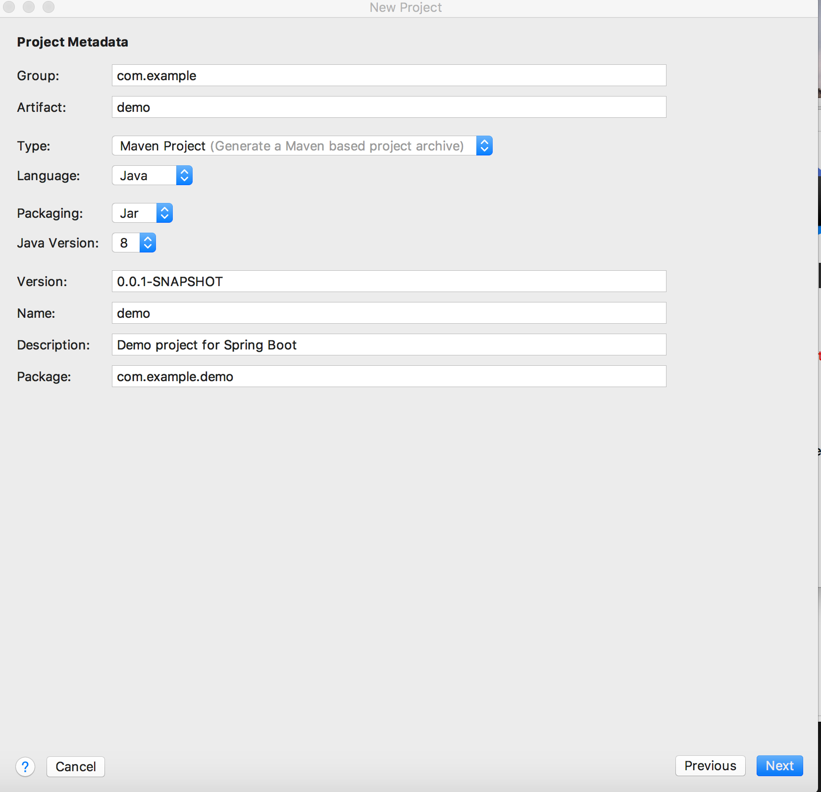 Mac intellij idea spring boot hello world 
