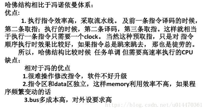 什么是冯诺依曼结构、哈佛结构、改进型哈佛结构？
