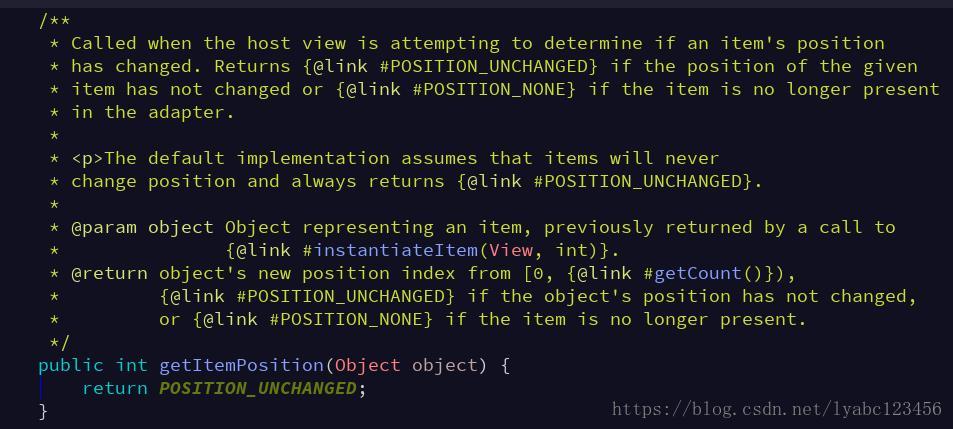 getItemPosition()