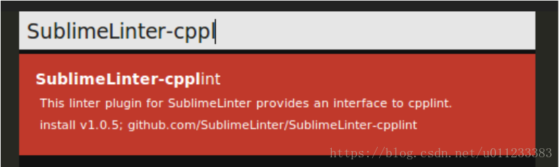 SublimeLinter-cpplint
