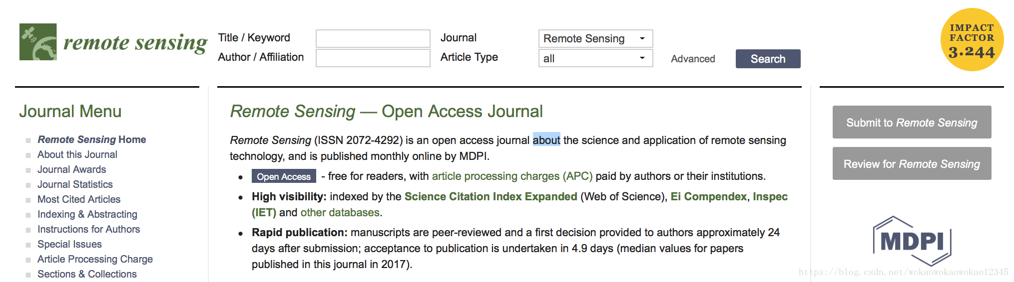 遥感类SCI期刊汇总_international journal of applied earth observation-CSDN博客