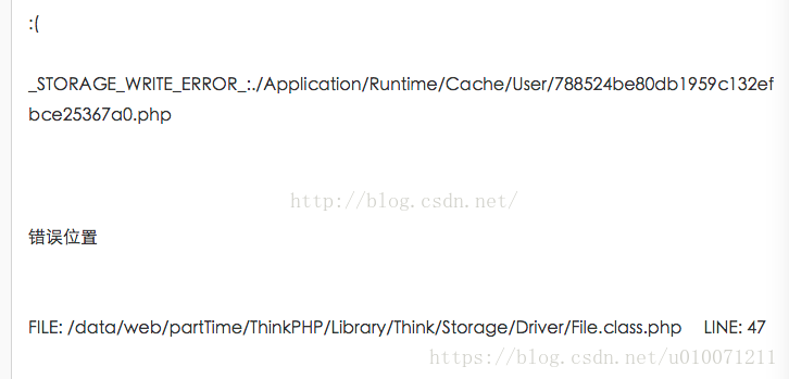 Thinkphp的 Storage Write Error 问题 Djl的专栏 Blog Djl Cx好记 Csdn博客