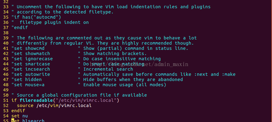 Ubuntu或者linux下vim编译器的安装，以及行号和查找高亮的设置