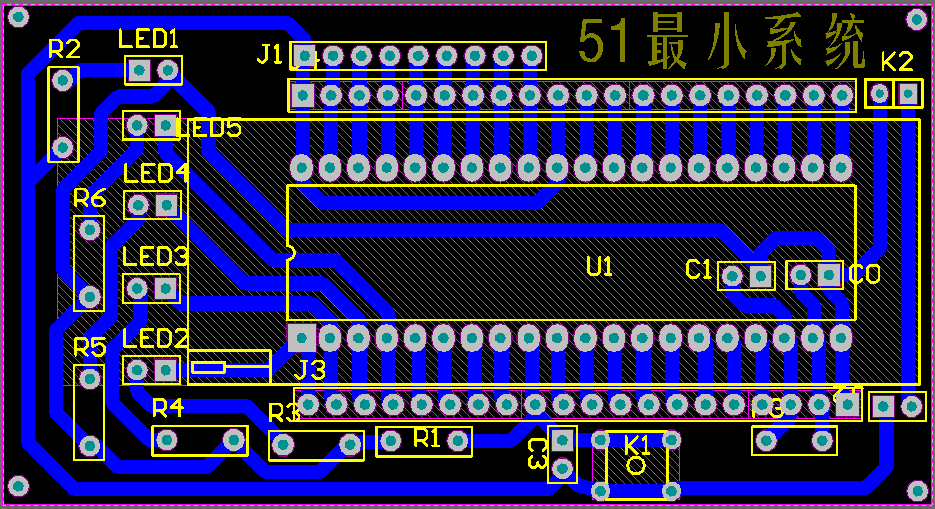 51单片机最小系统原理图、PCB及组成原理详解「建议收藏」