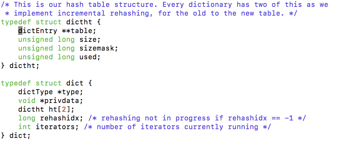 [redis] hashmap数据结构