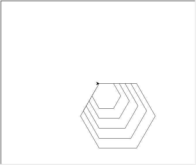 turtle画六角形图片