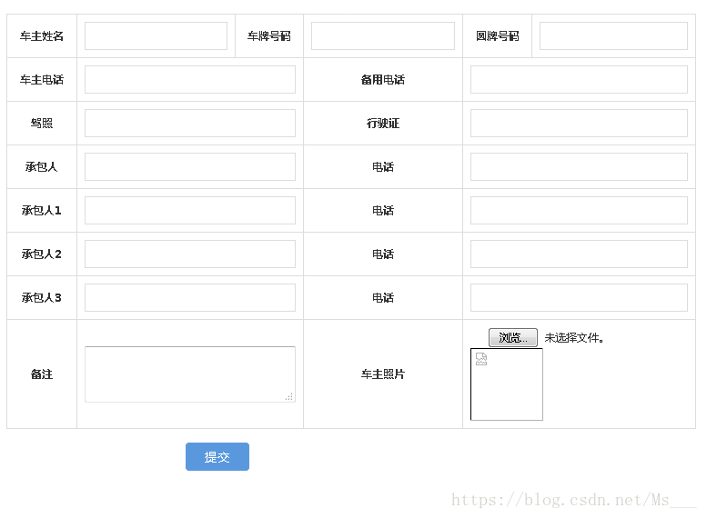 图片和文字提交后台