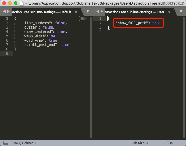 【Mac】sublime text3标题栏显示文件完整路径