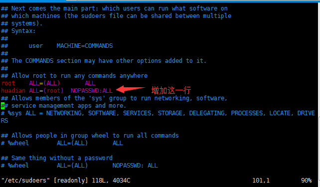 linux將普通用戶升級為管理員