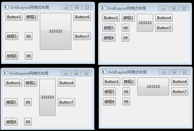 GridLayout网格式布局