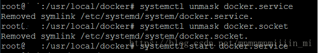 docker 启动报错Failed to start docker.service: Unit docker.service is masked.