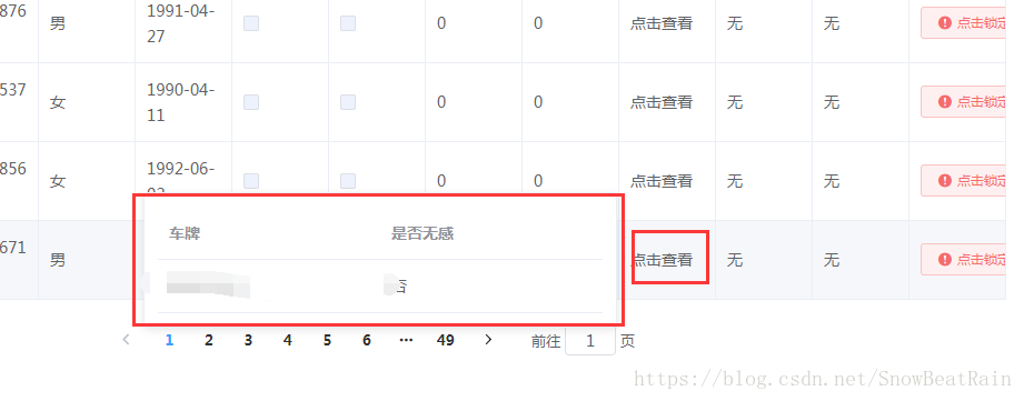 element ui 中的popover组件在table列表中使用的bug