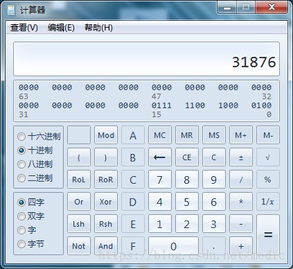 Hexadecimal conversion