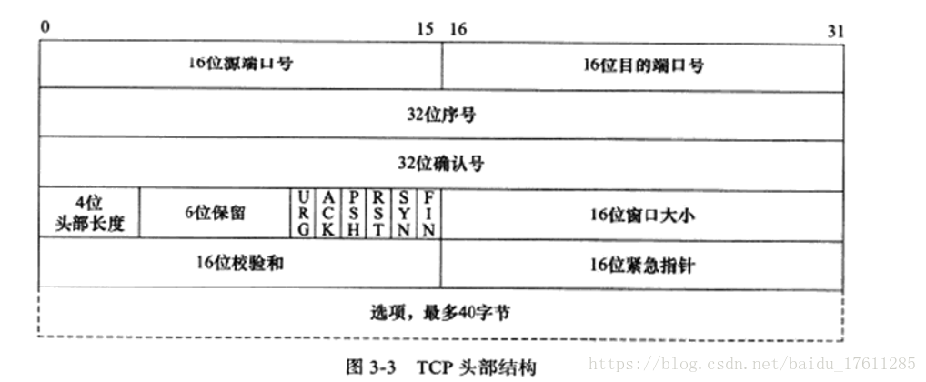 【网络】TCP报文头部