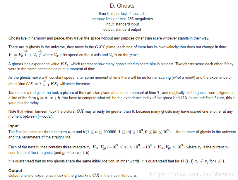 Codeforces Round #478 (Div. 2) D. Ghosts(几何)