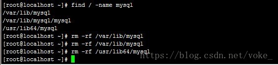 Linux下彻底卸载MySQL