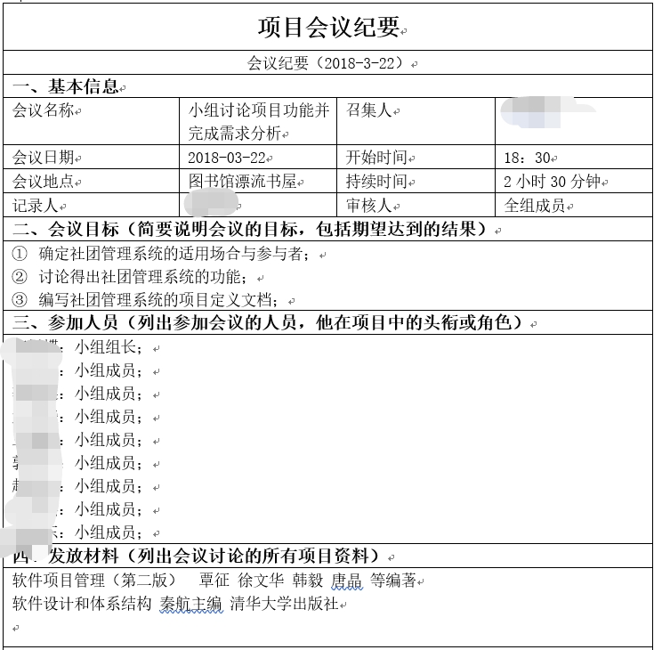 软件项目会议记录_项目评审会会议纪要[通俗易懂]