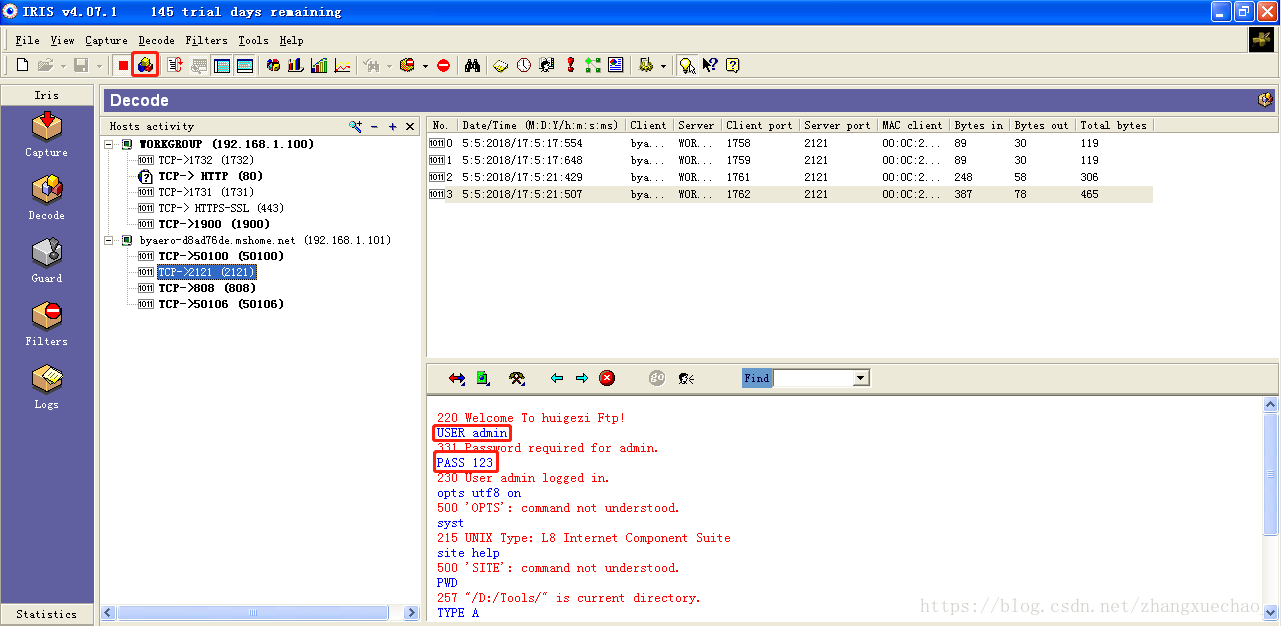 Iris Network Traffic Analyzer嗅探器