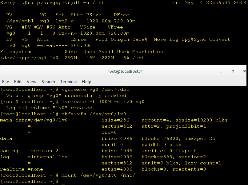 linux——管理系统设备之LVM的管理_xfs signature detected on at offset 0CSDN博客