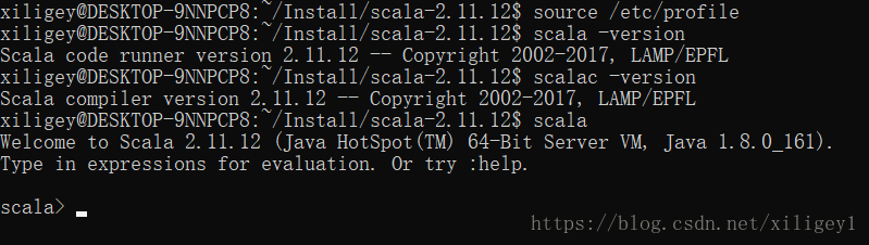 Linux安装配置scala2.11